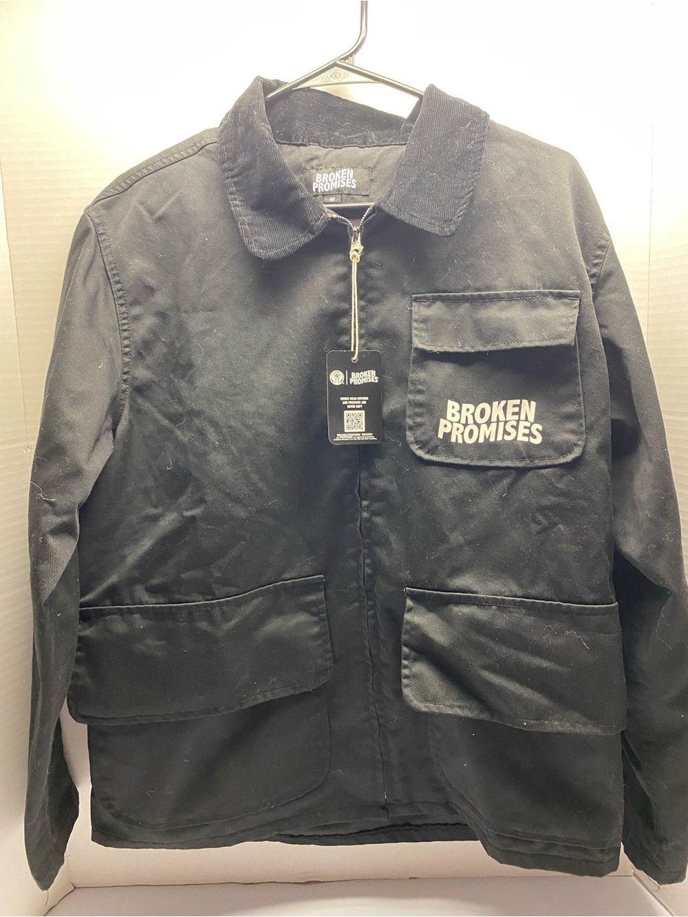 Broken Promises Men’s Black Military Field Jacket